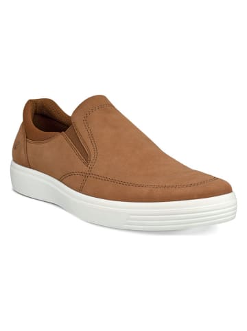 Ecco Skórzane slippersy "Classic" w kolorze jasnobrązowym