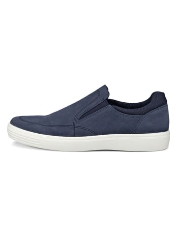 Ecco Leren instappers "Classic" donkerblauw