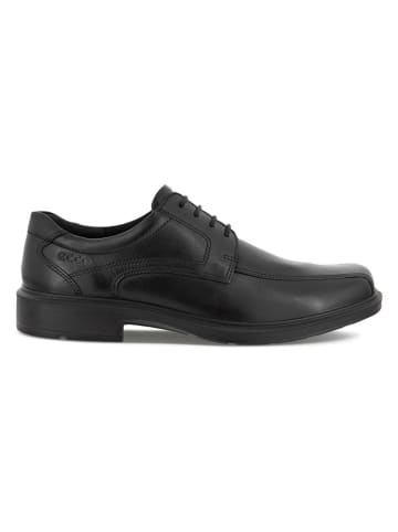 Ecco Leder-Schnürschuhe "Helsinki" in Schwarz