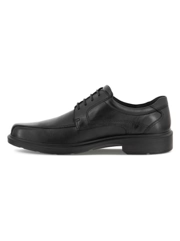 Ecco Leder-Schnürschuhe "Helsinki" in Schwarz