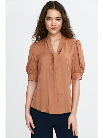 Nife Bluse in Hellbraun