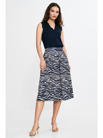 Nife Rok donkerblauw/wit