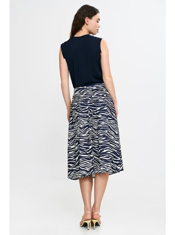 Nife Rok donkerblauw/wit