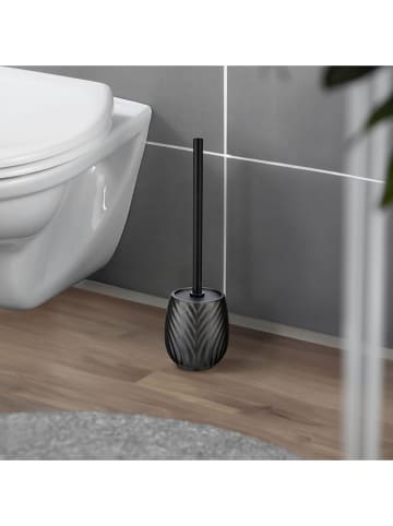 Wenko WC-Garnitur "Idro" in Anthrazit - (H)39 x Ø 10 cm
