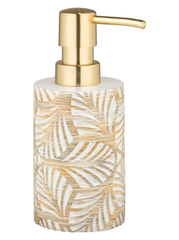 Wenko Seifenspender "Terralba" in Weiß/ Gold - 490 ml