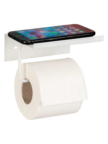 Wenko Toiletrolhouder "Desulo" wit - (B)14 x (H)12 x (D)6,2 cm