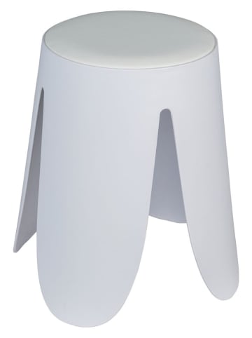 Wenko Badezimmer-Hocker "Comiso" in Weiß - (H)46 x Ø 44,5 cm