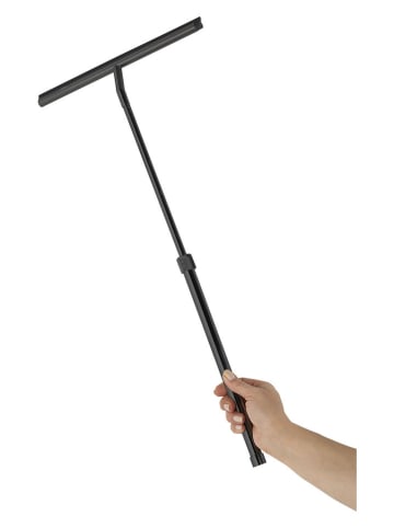 Wenko Teleskop-Badezimmerwischer in Schwarz - (B)26 x (H)59 cm