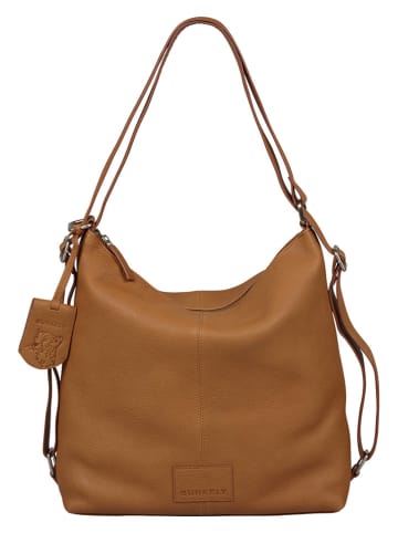 Burkely Leder-Schultertasche "Soft Skylar" in Cognac - (B)31 x (H)31 x (T)10 cm