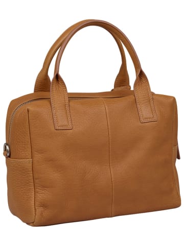 Burkely Leder-Henkeltasche "Soft Skylar" in Cognac - (B)24 x (H)21 x (T)10 cm