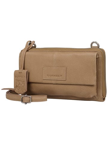 Burkely Leren smartphonetas "Soft Skylar" lichtbruin - (B)20 x (H)12 x (D)5 cm