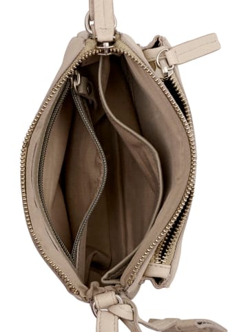 Burkely Leder-Umhängetasche "Soft Skylar" in Beige - (B)20 x (H)13 x (T)6 cm