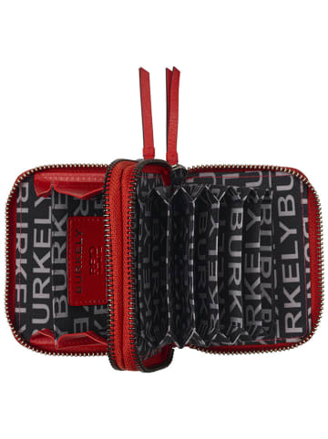 Burkely Leren portemonnee "Rock Ruby" rood - (B)11 x (H)9 x (D)3,5 cm