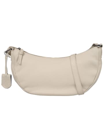 Burkely Leder-Umhängetasche "Lucy Lush" in Creme - (B)30 x (H)15 x (T)12 cm