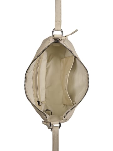 Burkely Leder-Umhängetasche "Lucy Lush" in Creme - (B)30 x (H)15 x (T)12 cm