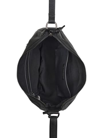 Burkely Leder-Umhängetasche "Lucy Lush" in Schwarz - (B)30 x (H)15 x (T)12 cm