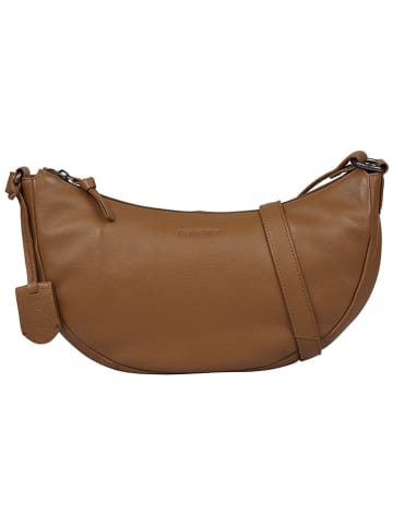 Burkely Leder-Umhängetasche "Lucy Lush" in Cognac - (B)30 x (H)15 x (T)12 cm