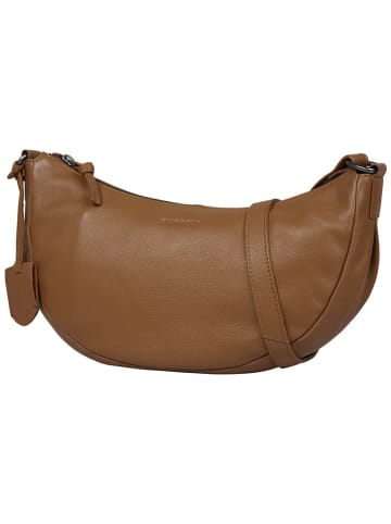 Burkely Leder-Umhängetasche "Lucy Lush" in Cognac - (B)30 x (H)15 x (T)12 cm