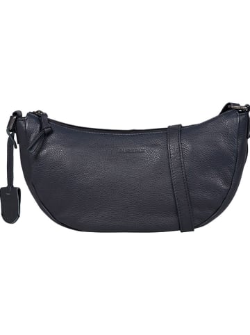 Burkely Leder-Umhängetasche "Lucy Lush" in Dunkelblau - (B)30 x (H)15 x (T)12 cm