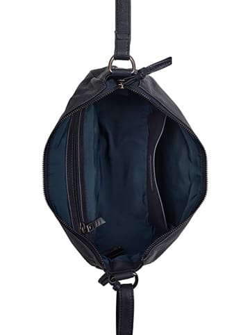 Burkely Leder-Umhängetasche "Lucy Lush" in Dunkelblau - (B)30 x (H)15 x (T)12 cm