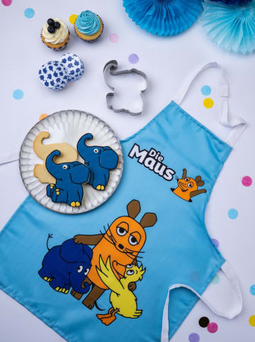 Dr. Oetker Bakschort "Muis & Elle" blauw - (L)60 x (B)45 cm