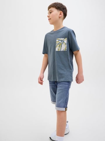 JACK & JONES Junior Szorty dżinsowe "Rick" w kolorze niebieskim