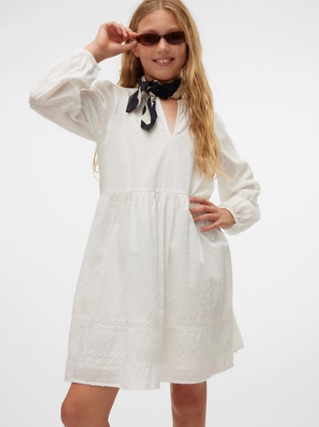 Vero Moda Girl Sukienka "Trine" w kolorze białym