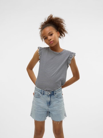 Vero Moda Girl Shirt "Leila" donkerblauw/wit