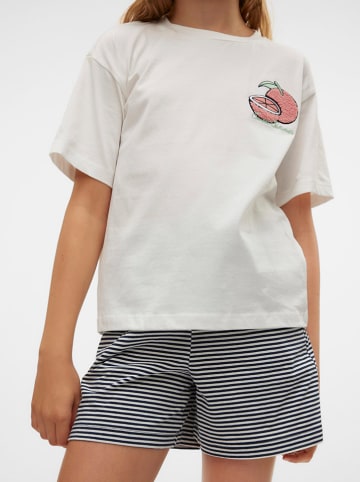 Vero Moda Girl Shorts "Leila" in Dunkelblau/ Weiß