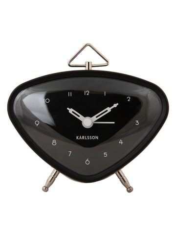 Karlsson Wecker "Triangle" in Schwarz - (H)9,3 cm