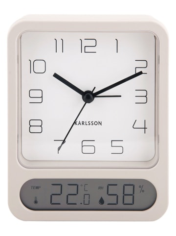 Karlsson Wecker "Duo" in Grau - (H)12 cm
