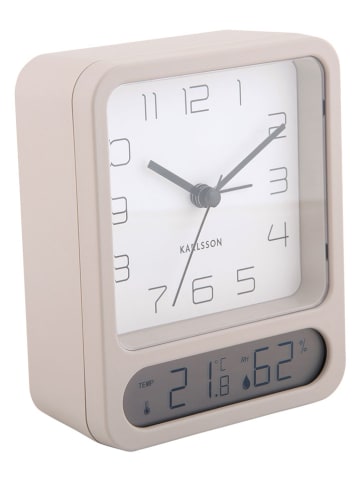 Karlsson Wecker "Duo" in Grau - (H)12 cm