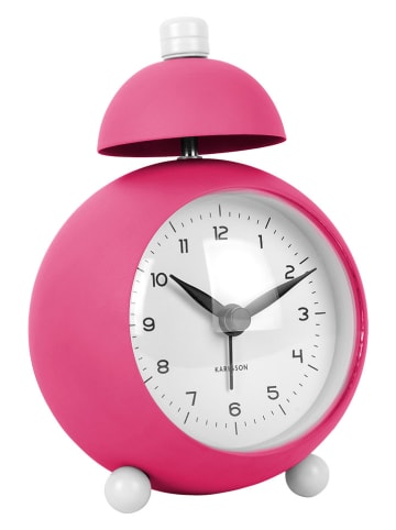 Karlsson Wecker "Chaplin" in Pink - Ø 9 cm