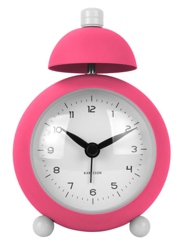 Karlsson Wecker "Chaplin" in Pink - Ø 9 cm