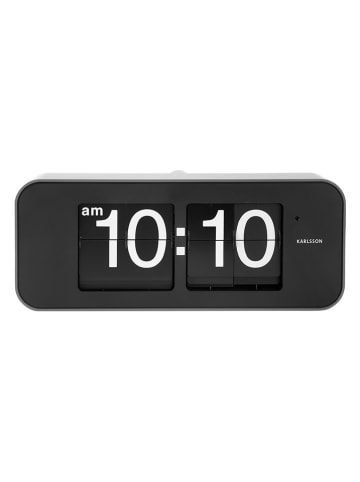 Karlsson Wecker "Wide Flip" in Schwarz - (L)40,5 x (H)16,5 cm