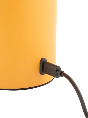 Leitmotiv Lampa stołowa LED "Camp" w kolorze musztardowym