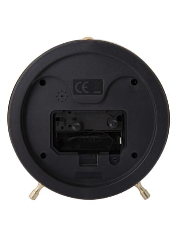 Karlsson Wecker "Candy Swirl" in Schwarz/ Weiß - Ø 12,5 cm