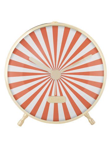 Karlsson Wecker "Candy Swirl" in Orange/ Weiß - Ø 12,5 cm