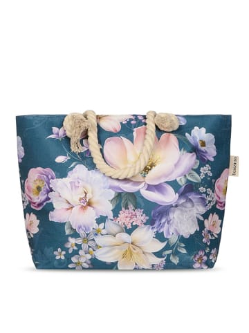 Hip Strandtasche "Mirery" in Petrol/ Rosa - (B)60 x (H)43 cm