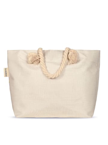 Hip Strandtasche "Mirery" in Petrol/ Rosa - (B)60 x (H)43 cm