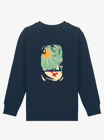 WOOOP Bluza "Fox roaming around II" w kolorze granatowym
