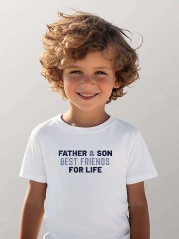 WOOOP Shirt "Father and son" in Weiß