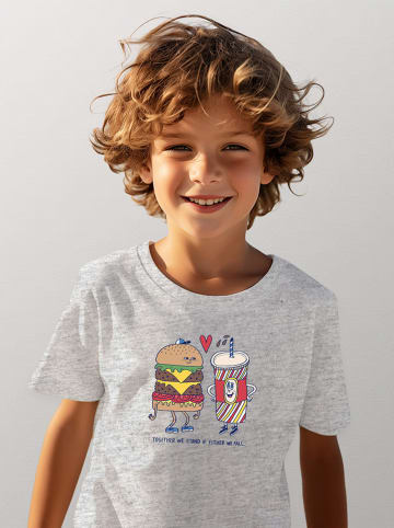 WOOOP Shirt "Fast love" in Grau