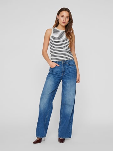 Vila Top "Sola" wit/zwart