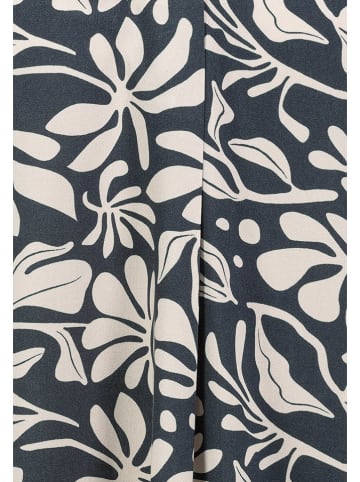 Sublevel Blusentop in Dunkelblau/ Creme