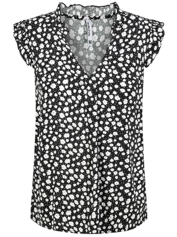 Sublevel Bluse in Schwarz/ Weiß