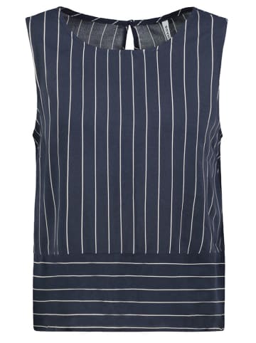 Fresh Made Blousetop donkerblauw/wit