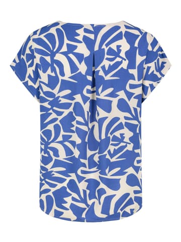 Sublevel Bluse in Blau/ Weiß