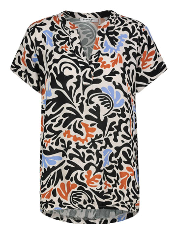 Sublevel Bluse in Schwarz/ Weiß/ Hellblau