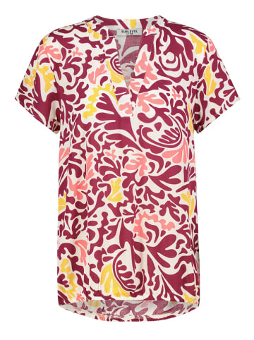 Sublevel Bluse in Bordeaux/ Weiß